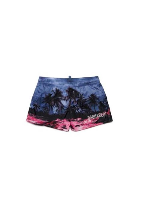 Costume con stampa DSQUARED2 JUNIOR | DQ2322 D0A9DDQ877